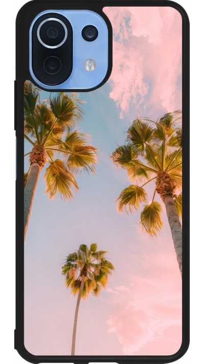 Coque Xiaomi Mi 11 Lite 5G - Silicone rigide noir Summer 2025 Palmiers