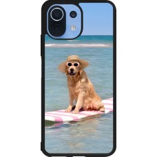 Xiaomi Mi 11 Lite 5G Case Hülle - Silikon schwarz Summer Dog on Paddle
