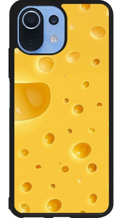 Coque Xiaomi Mi 11 Lite 5G - Silicone rigide noir Fête Nationale Suisse Cheese