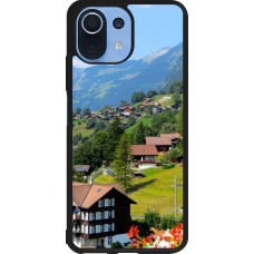 Coque Xiaomi Mi 11 Lite 5G - Silicone rigide noir Fête Nationale Suisse Paysage