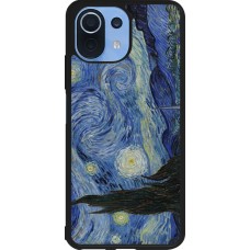 Coque Xiaomi Mi 11 Lite 5G - Silicone rigide noir Tableau art - La Nuit étoilée - Van Gogh