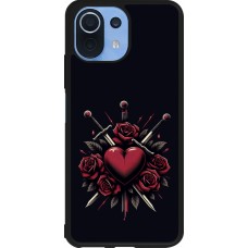 Coque Xiaomi Mi 11 Lite 5G - Silicone rigide noir Valentine 2024 gothic love