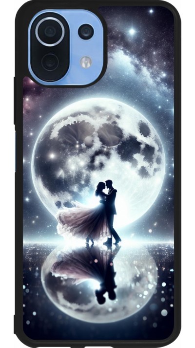 Coque Xiaomi Mi 11 Lite 5G - Silicone rigide noir Valentine 2024 Love under the moon