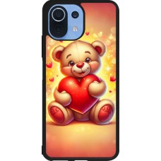 Xiaomi Mi 11 Lite 5G Case Hülle - Silikon schwarz Valentin 2024 Teddy Liebe