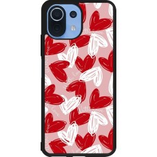 Xiaomi Mi 11 Lite 5G Case Hülle - Silikon schwarz Valentine 2024 with love heart