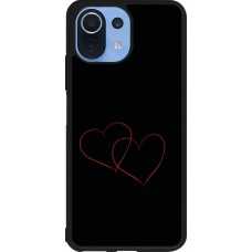 Coque Xiaomi Mi 11 Lite 5G - Silicone rigide noir Valentine 2023 attached heart