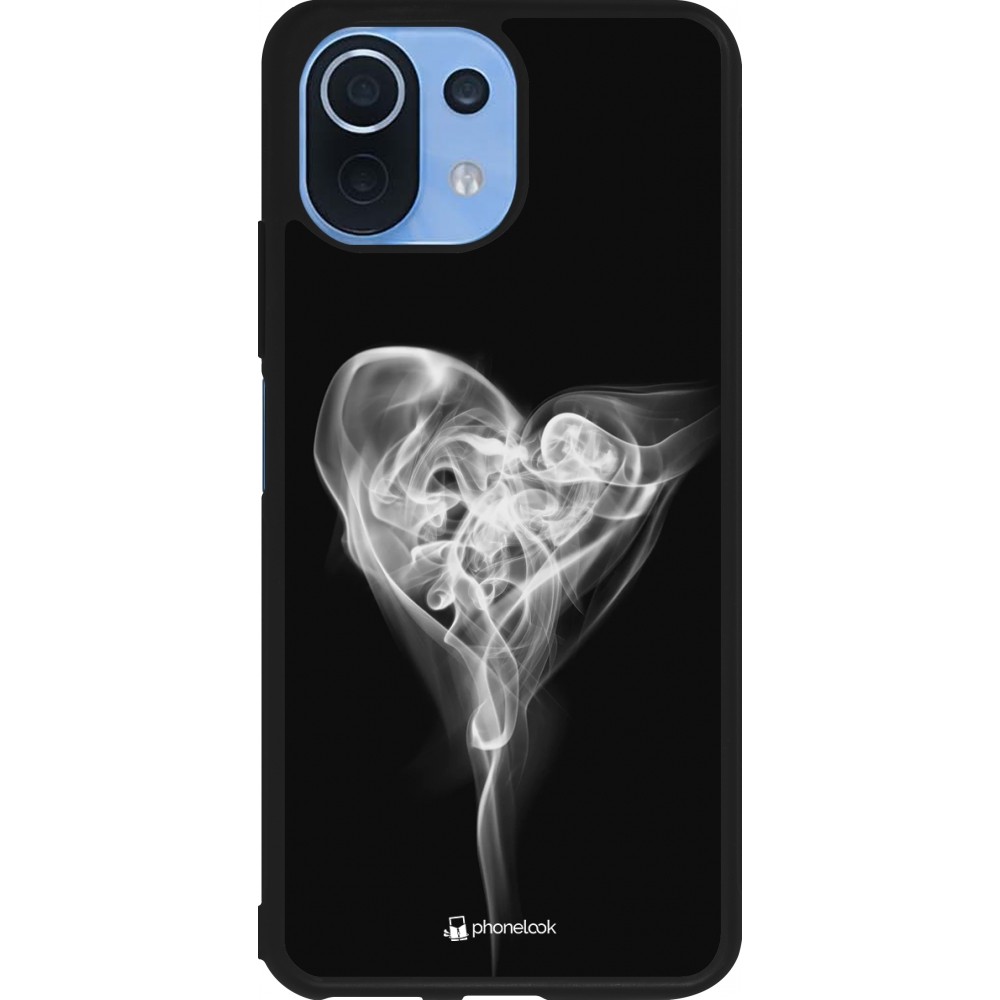 Xiaomi Mi 11 Lite 5G Case Hülle - Silikon schwarz Valentine 2022 Black Smoke