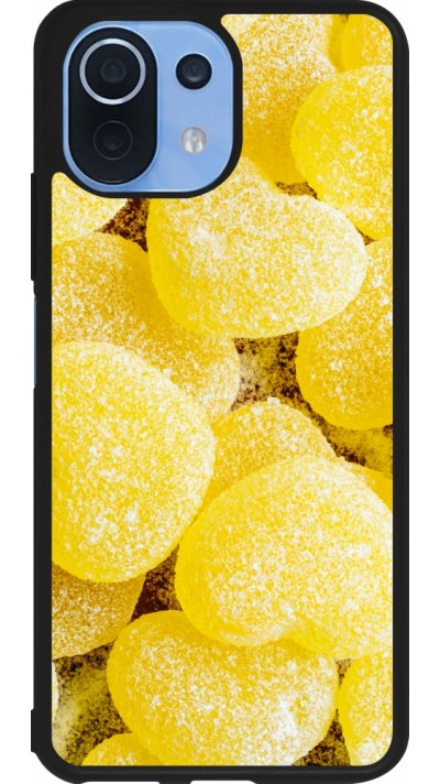 Coque Xiaomi Mi 11 Lite 5G - Silicone rigide noir Valentine 2023 sweet yellow hearts