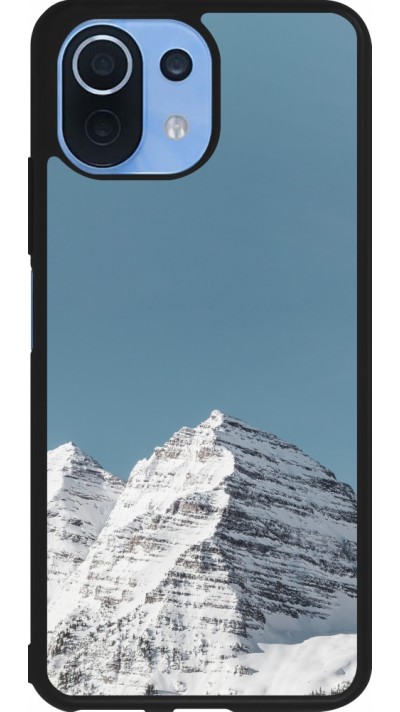 Coque Xiaomi Mi 11 Lite 5G - Silicone rigide noir Winter 22 blue sky mountain