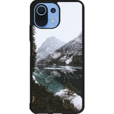 Xiaomi Mi 11 Lite 5G Case Hülle - Silikon schwarz Winter 22 snowy mountain and lake