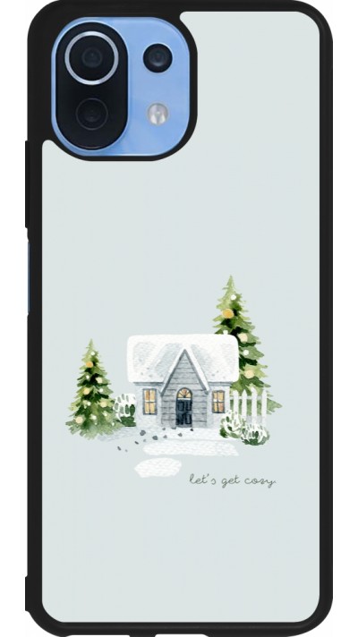 Coque Xiaomi Mi 11 Lite 5G - Silicone rigide noir Winter 25 Cosy House