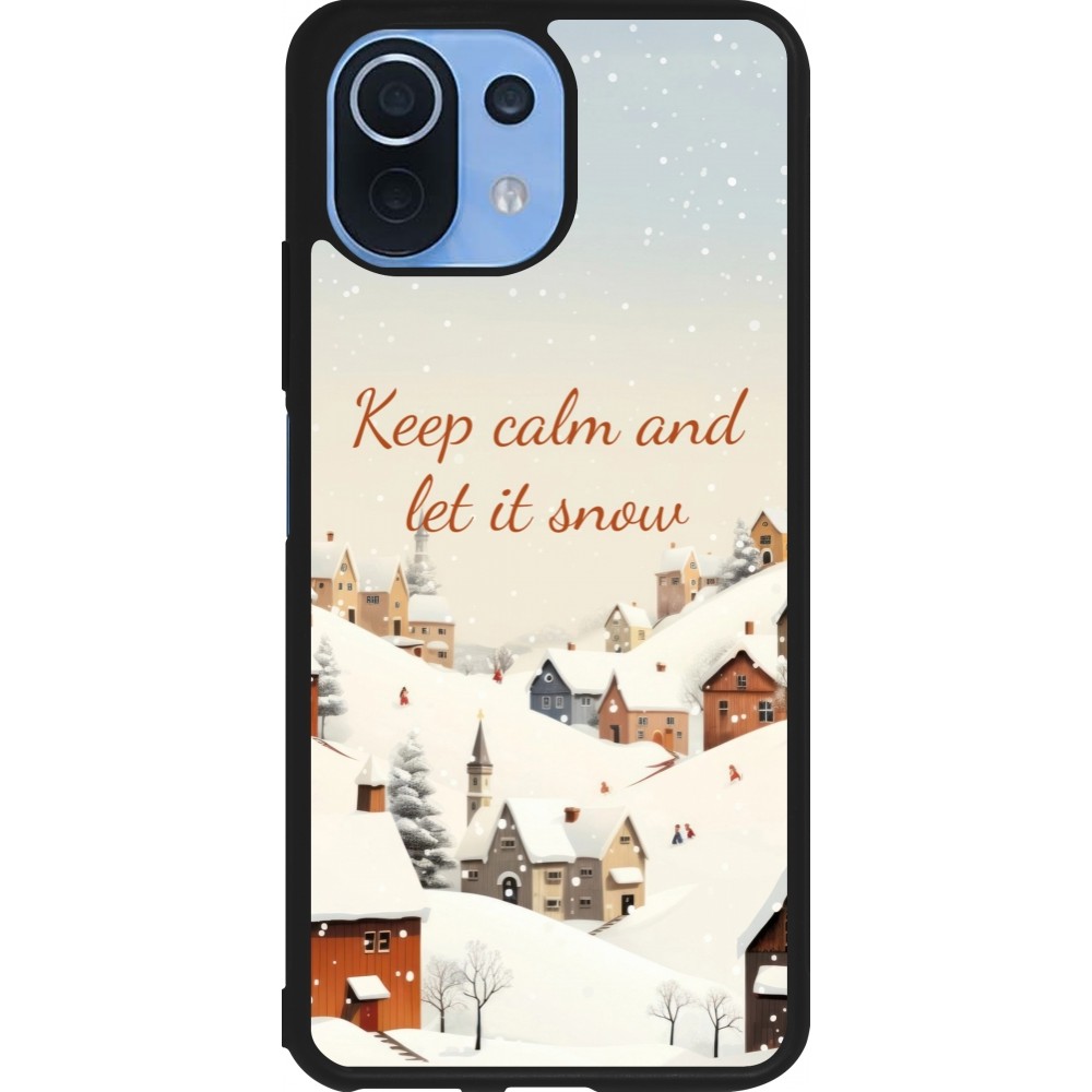 Coque Xiaomi Mi 11 Lite 5G - Silicone rigide noir Winter 25 Winter Keep calm and let it snow