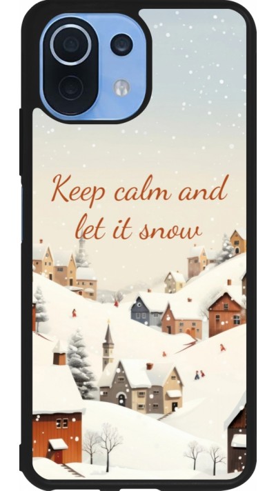 Coque Xiaomi Mi 11 Lite 5G - Silicone rigide noir Winter 25 Winter Keep calm and let it snow
