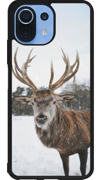 Coque Xiaomi Mi 11 Lite 5G - Silicone rigide noir Winter 25 Winter reindeer