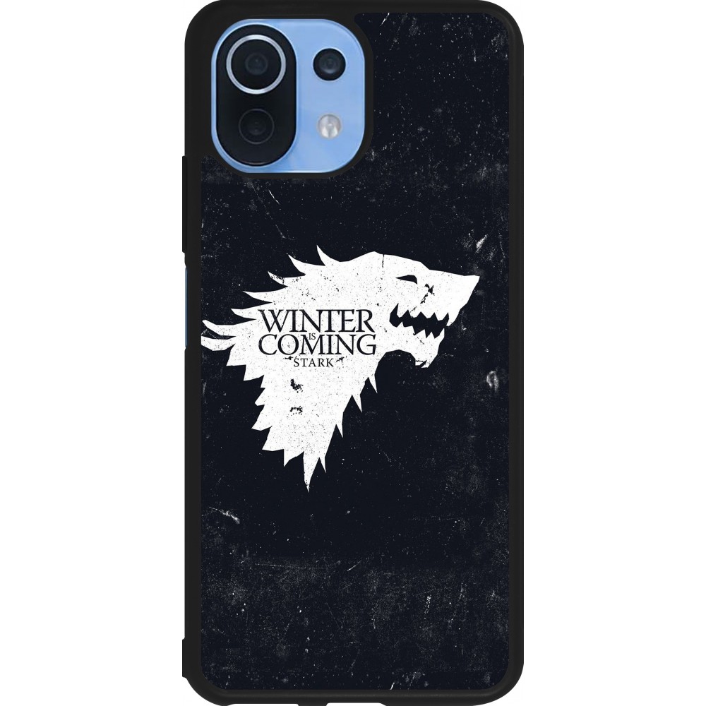 Xiaomi Mi 11 Lite 5G Case Hülle - Silikon schwarz Winter is coming Stark