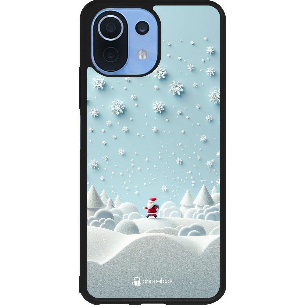 Xiaomi Mi 11 Lite 5G Case Hülle - Silikon schwarz Weihnachten 2023 Kleiner Vater Schneeflocke