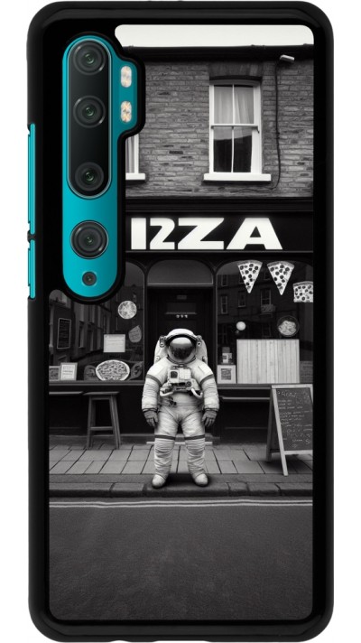 Coque Xiaomi Mi Note 10 / Note 10 Pro - Astronaute devant une Pizzeria