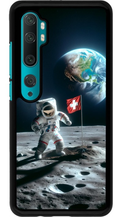 Coque Xiaomi Mi Note 10 / Note 10 Pro - Astro Suisse sur lune