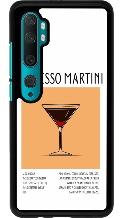 Xiaomi Mi Note 10 / Note 10 Pro Case Hülle - Cocktail Rezept Espresso Martini