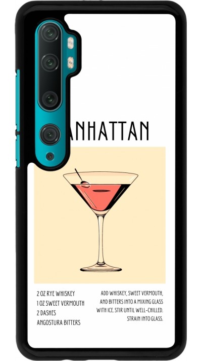 Xiaomi Mi Note 10 / Note 10 Pro Case Hülle - Cocktail Rezept Manhattan