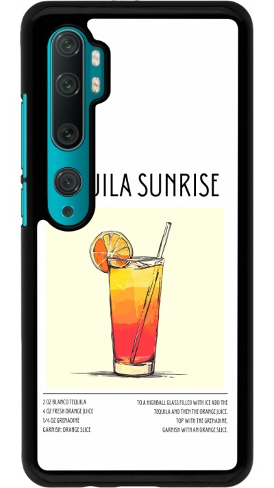 Xiaomi Mi Note 10 / Note 10 Pro Case Hülle - Cocktail Rezept Tequila Sunrise