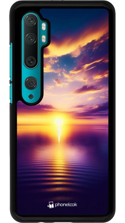 Coque Xiaomi Mi Note 10 / Note 10 Pro - Coucher soleil jaune violet