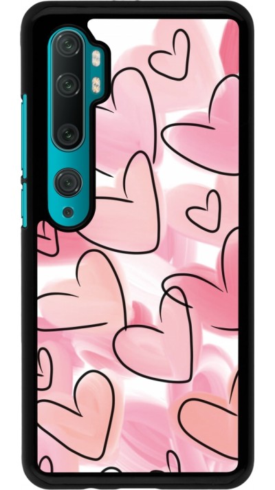 Xiaomi Mi Note 10 / Note 10 Pro Case Hülle - Easter 2023 pink hearts