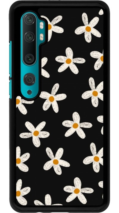 Xiaomi Mi Note 10 / Note 10 Pro Case Hülle - Easter 2024 white on black flower
