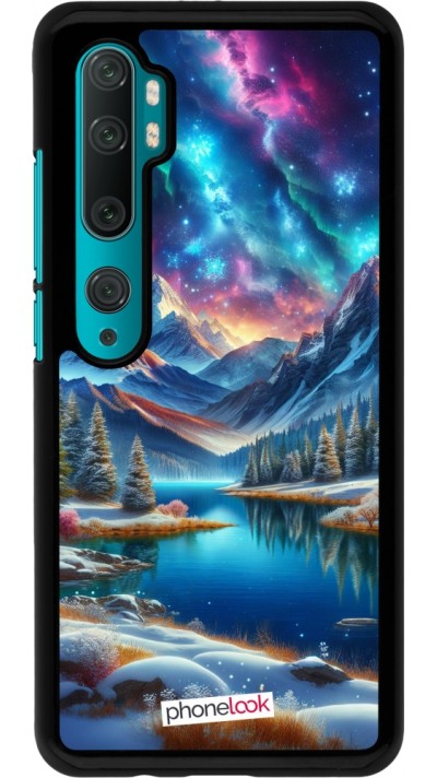 Xiaomi Mi Note 10 / Note 10 Pro Case Hülle - Fantasiebergsee Himmel Sterne