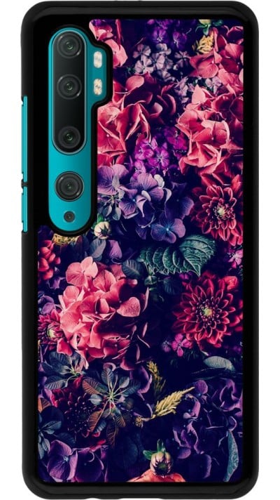 Hülle Xiaomi Mi Note 10 / Note 10 Pro - Flowers Dark