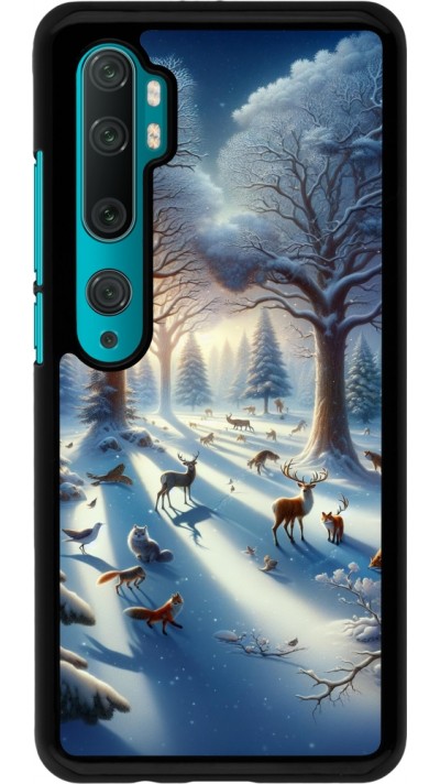 Coque Xiaomi Mi Note 10 / Note 10 Pro - Forêt neige enchantée
