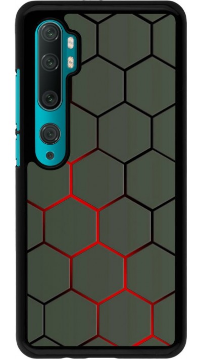 Hülle Xiaomi Mi Note 10 / Note 10 Pro - Geometric Line red