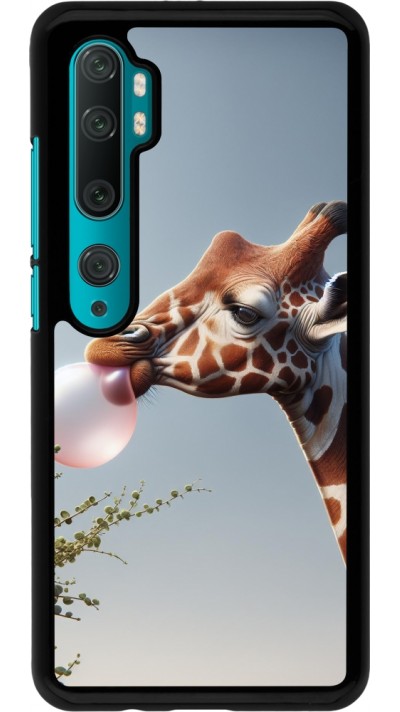 Xiaomi Mi Note 10 / Note 10 Pro Case Hülle - Giraffe mit Blase