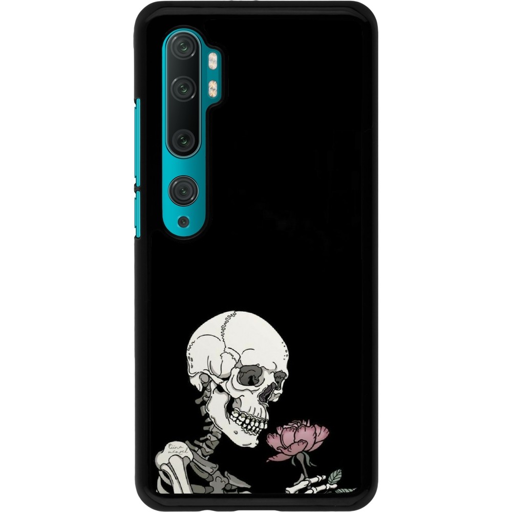 Xiaomi Mi Note 10 / Note 10 Pro Case Hülle - Halloween 2023 rose and skeleton