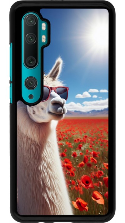Coque Xiaomi Mi Note 10 / Note 10 Pro - Lama Chic en Coquelicot