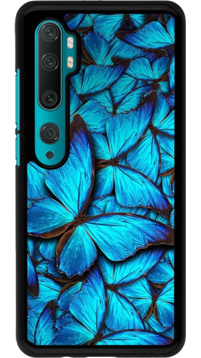 Coque Xiaomi Mi Note 10 / Note 10 Pro - Papillon - Bleu