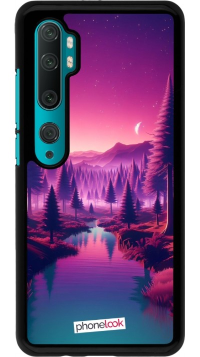 Coque Xiaomi Mi Note 10 / Note 10 Pro - Paysage Violet-Rose