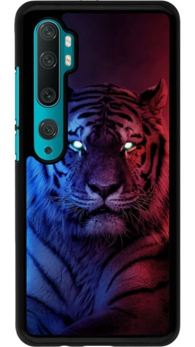 Coque Xiaomi Mi Note 10 / Note 10 Pro - Tiger Blue Red