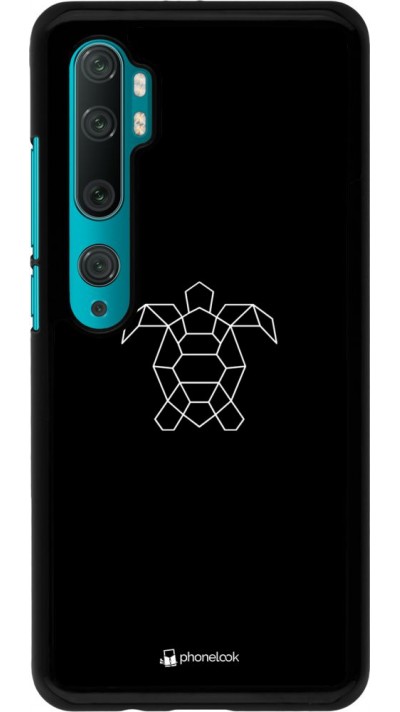 Hülle Xiaomi Mi Note 10 / Note 10 Pro - Turtles lines on black