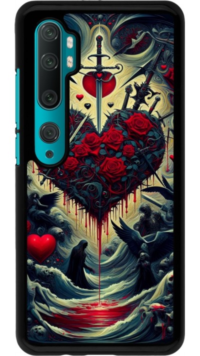 Xiaomi Mi Note 10 / Note 10 Pro Case Hülle - Dunkle Liebe Herz Blut