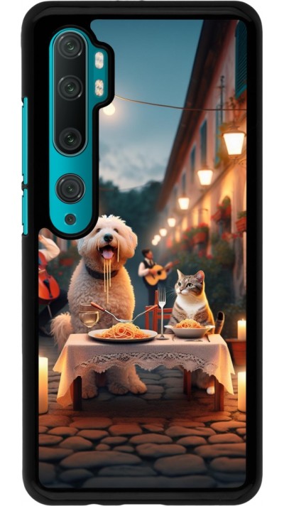 Coque Xiaomi Mi Note 10 / Note 10 Pro - Valentine 2024 Dog & Cat Candlelight