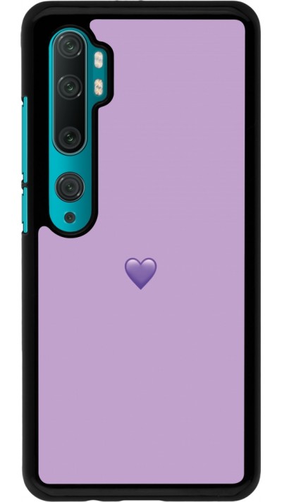 Coque Xiaomi Mi Note 10 / Note 10 Pro - Valentine 2023 purpule single heart