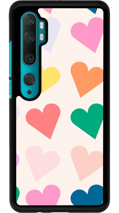Coque Xiaomi Mi Note 10 / Note 10 Pro - Valentine 2023 colorful hearts