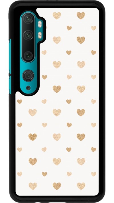 Coque Xiaomi Mi Note 10 / Note 10 Pro - Valentine 2023 multiple gold hearts