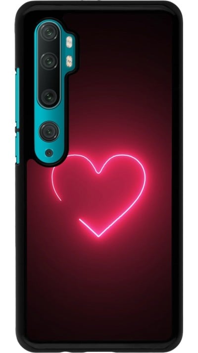 Coque Xiaomi Mi Note 10 / Note 10 Pro - Valentine 2023 single neon heart