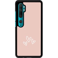 Xiaomi Mi Note 10 / Note 10 Pro Case Hülle - Valentine 2023 three minimalist hearts