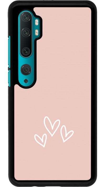 Coque Xiaomi Mi Note 10 / Note 10 Pro - Valentine 2023 three minimalist hearts