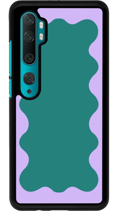 Coque Xiaomi Mi Note 10 / Note 10 Pro - Wavy Rectangle Green Purple