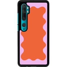 Xiaomi Mi Note 10 / Note 10 Pro Case Hülle - Wavy Rectangle Orange Pink
