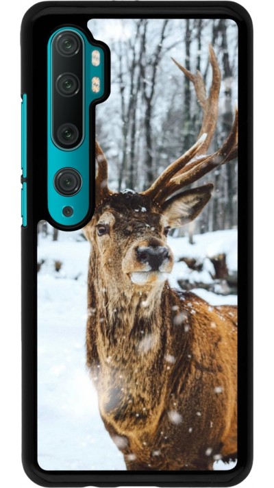 Coque Xiaomi Mi Note 10 / Note 10 Pro - Winter 22 Cerf sous la neige